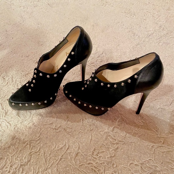 Christian Louboutin Leather Boots / Booties with Studs - Picture 9 of 9